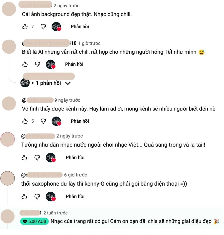 Nhiều người khen hay cho dù biết là nhạc AI hay không. Ảnh: YouTube.